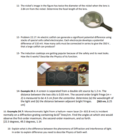 Solved 11 The Nickel S Image In The Figure Has Twice The