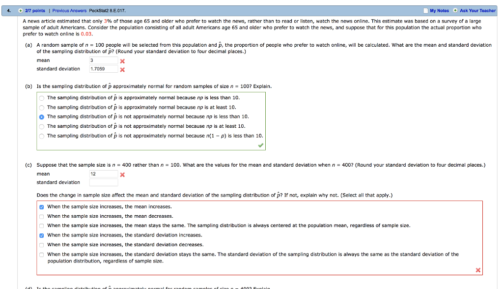 Solved QUESTION 3 Suppose n = 1600. Find a. p-hat's mean