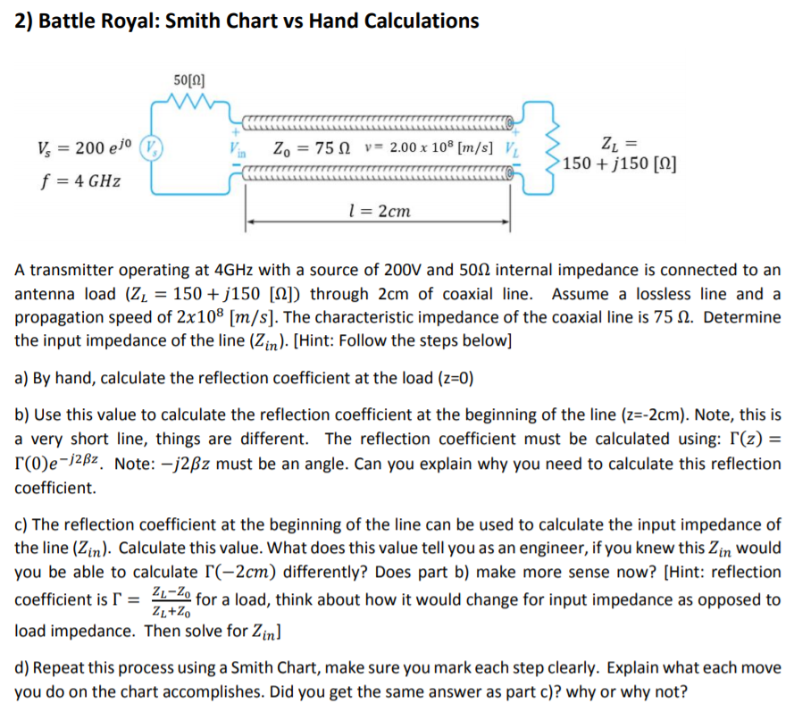Smith Chart Calculator