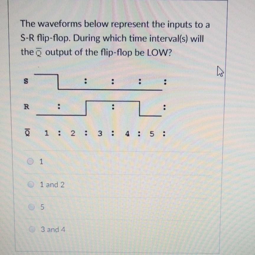 Solved If The Inputs Of A J K Flip Flop Are J 1 And K Chegg Com