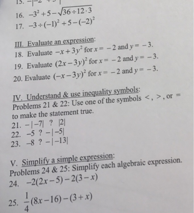 Evaluate An Expression Evaluate X 3 Y 2 For X Chegg Com