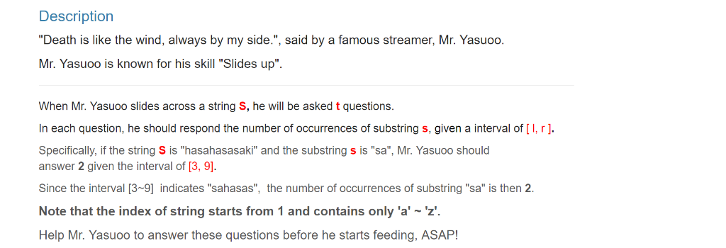 Description Death is like the wind, always by my side., said by a famous streamer, Mr. Yasuoo Mr. Yasuoo is known for his s