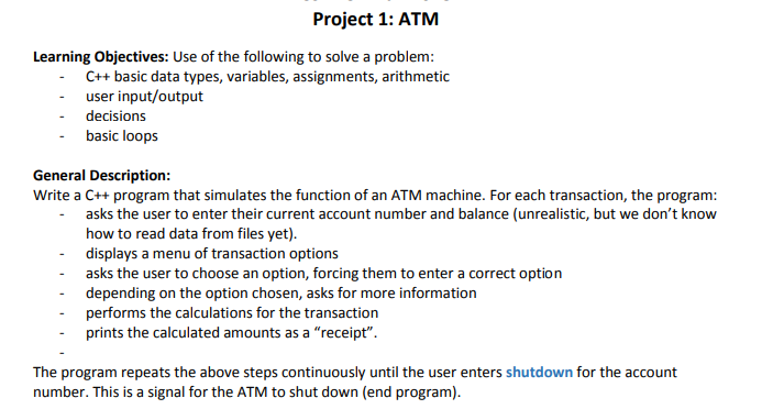 ATM  Projects