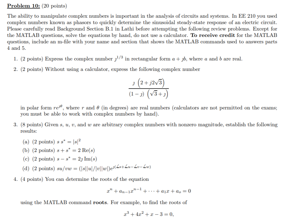 Problem 10 Points The Ability To Manipulate Chegg Com