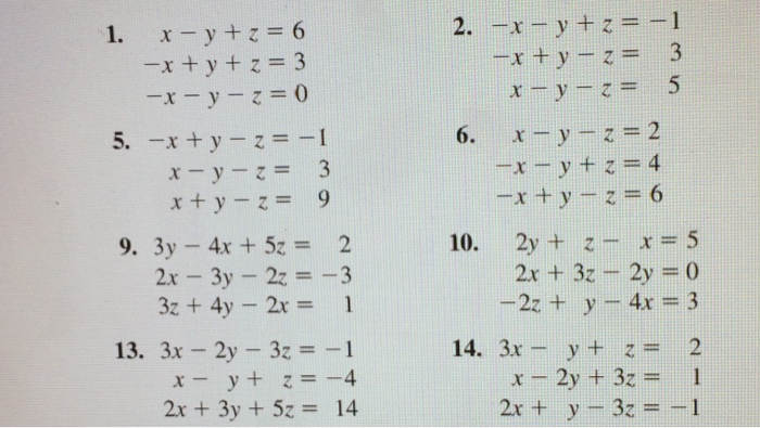 Solved X Y Z 6 X Y Z 3 X Y Z 0 X Y Chegg Com