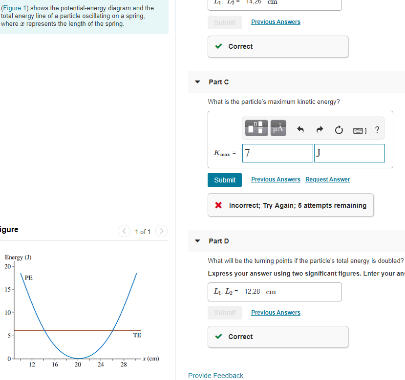 Solved Li L2 Figure 1 Shows The Potential Energy Diagram 5678