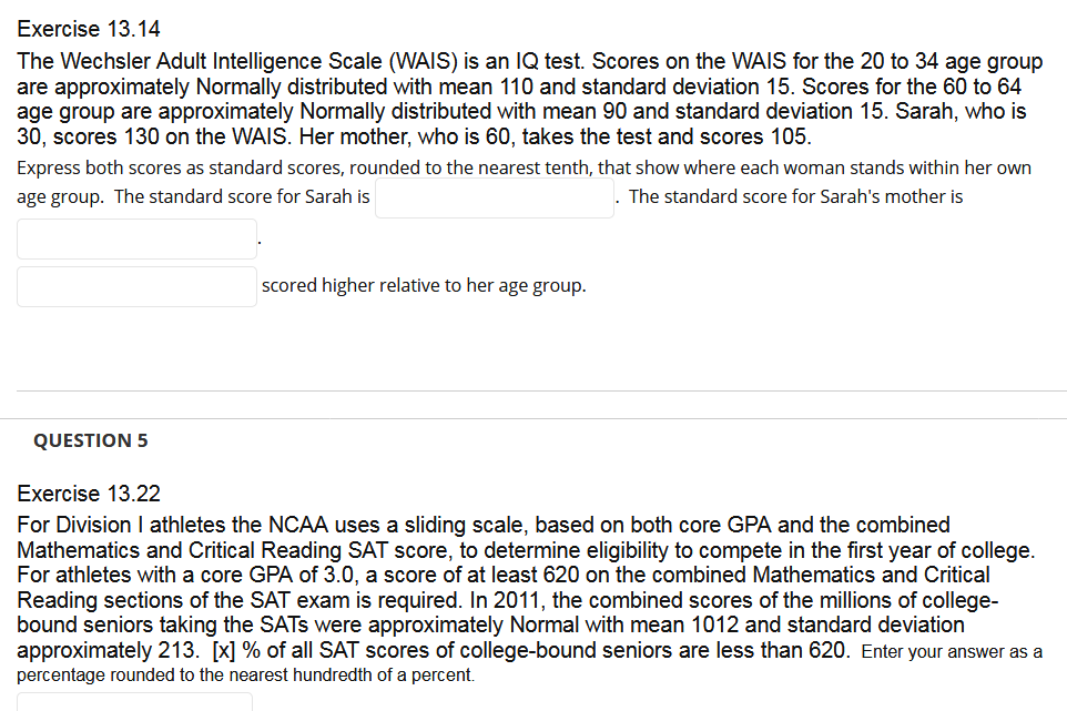 Wisc Iq Test Scores Chart