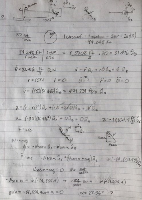 Solved The Centrifuge Rotates At A Constant rpm What I Chegg Com