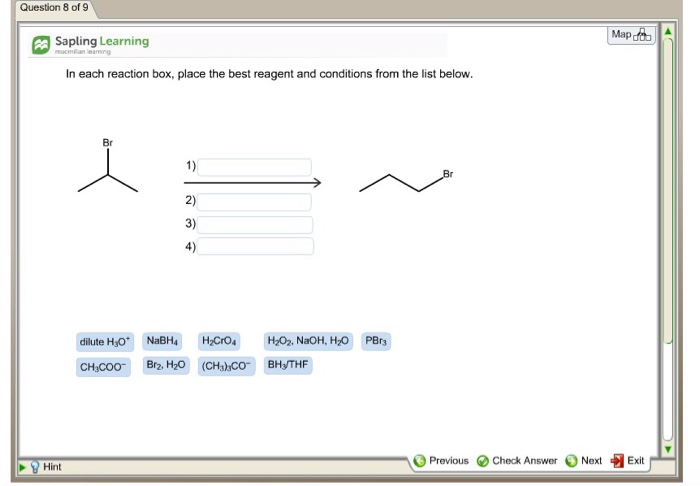 Sapling organic chemistry answers picture