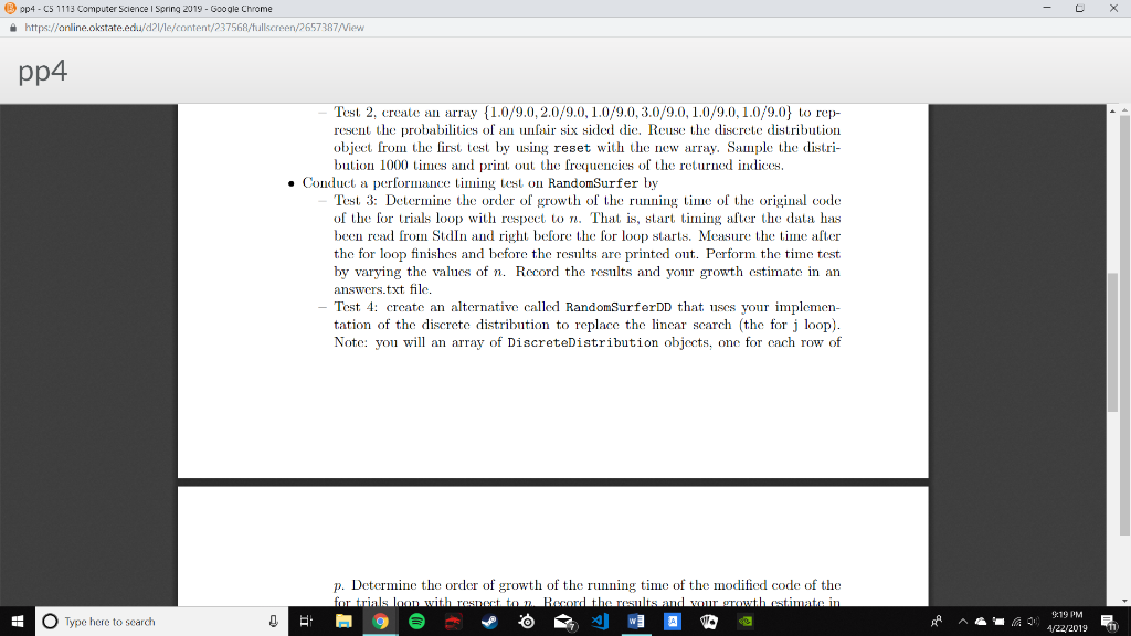 op4- Cs 1113 Computer Science I Spring 2019-Google Crome https:/Fanline.okstate.edu/d2l/le/content/237568/fullscreen/2657387/