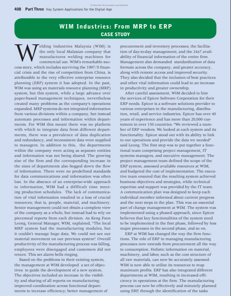 Wim industries from mrp to erp case study solution 03 picture