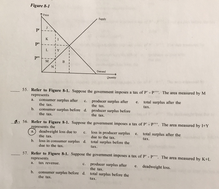 Solved Figure 8 1 Price Supply P P L Ty Pm Demand R T Chegg Com