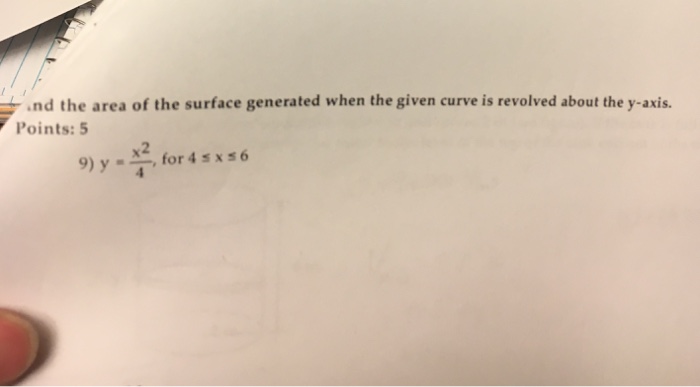 Solved Find The Area Of The Surface Generated When The Given Chegg Com