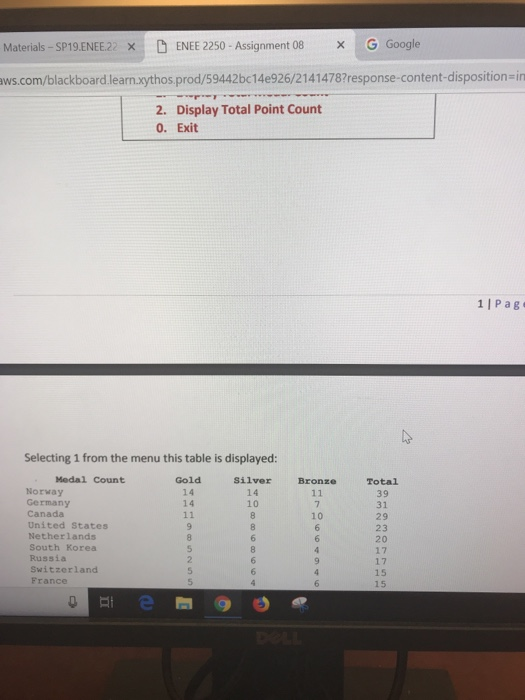 × , G Google D ENEE 2250-Assignment 08 × Materials-SP19ENEE.22 ws.com/blackboard.learn.xythos prod/59442bc14e926/21414787resp