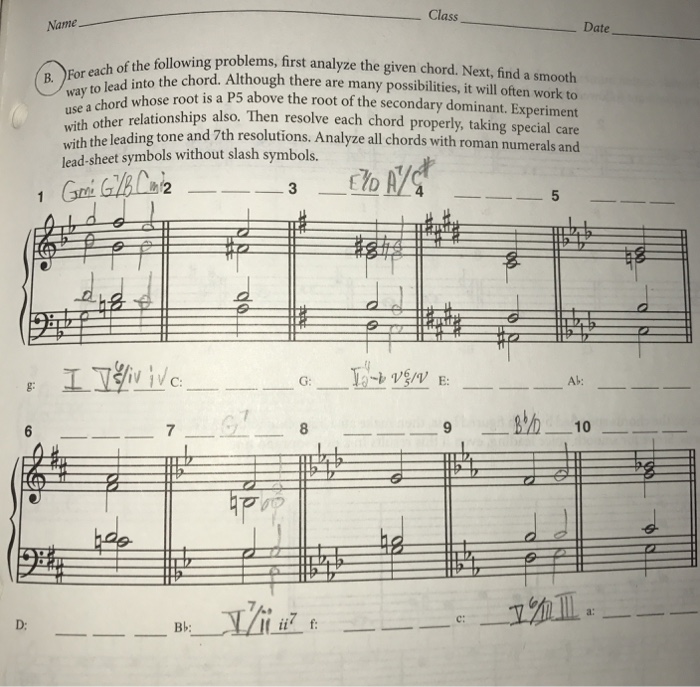 What Are The Tonal Harmony Answers For 16-2: B (Ch ...