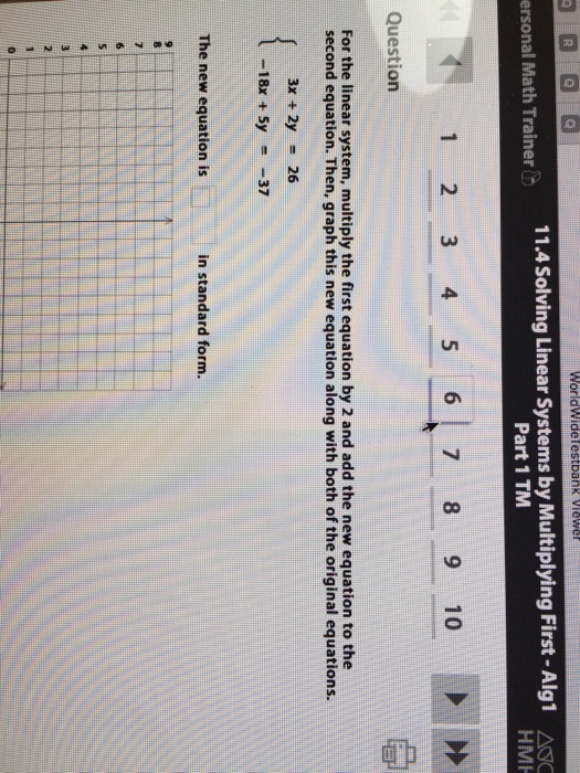 11 4 Solving Linear Systems Multiplying First Chegg 