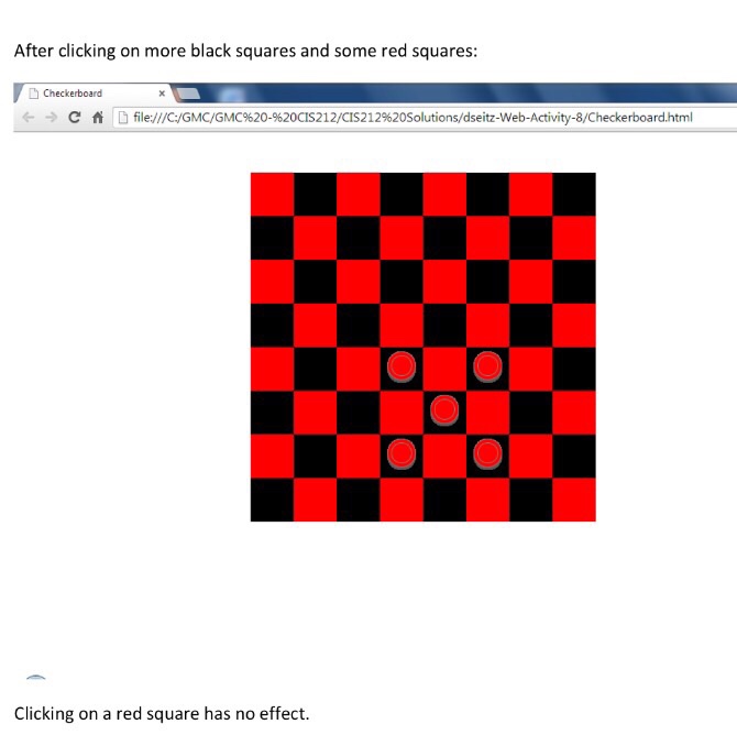 Solved Checkerboard.HTML Checkerboard
