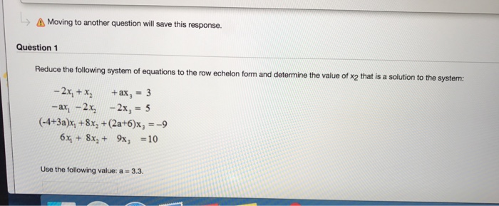 answer f(x)=9-6x Solved: Equations The Of Reduce Ro System Following To The