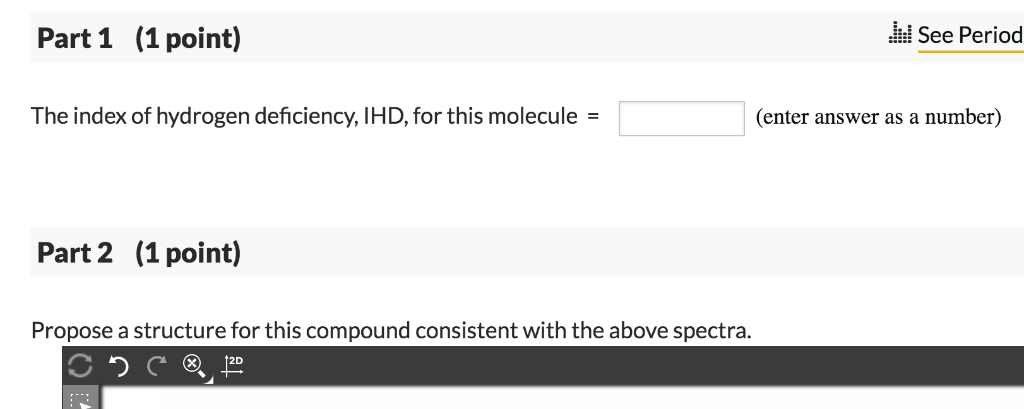 Solved Calculate The Index Of Hydrogen Deficiency (degree