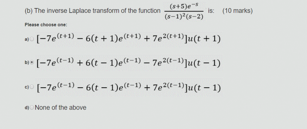 Solved Question 3 A Using The Properties And Table Of L Chegg Com