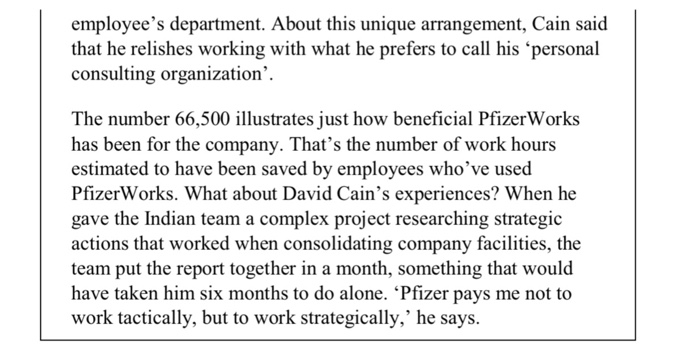employees department. About this unique arrangement, Cain said that he relishes working with what he prefers to call his pe