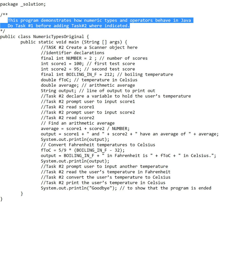 Lab 2 Java Fundamentals Lab Obiectives Write Chegg 
