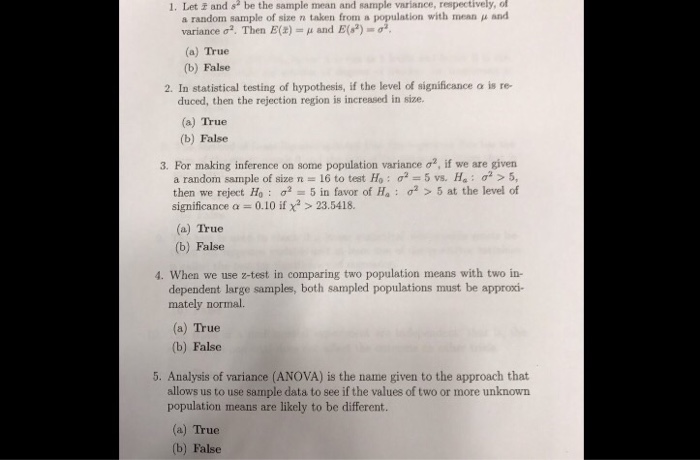 Solved Let X And S 2 Be The Sample Mean And Sample Varian Chegg Com