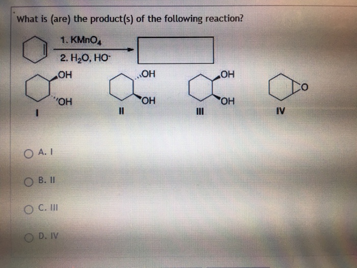 Solved What Is Are The Product S Of The Following Reac Chegg Com