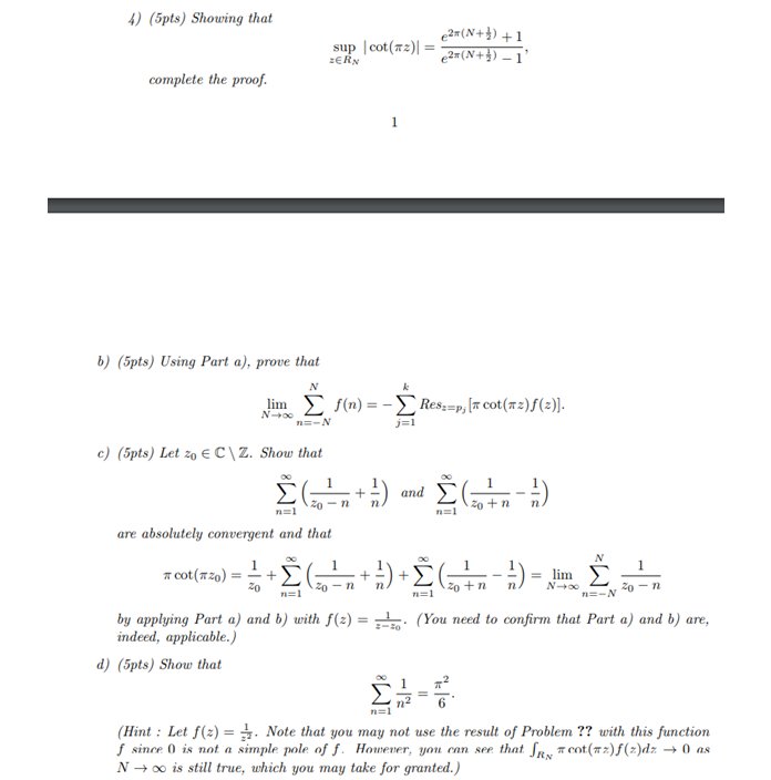 Let F Be A Meromorphic Function In C With A Finite Chegg Com