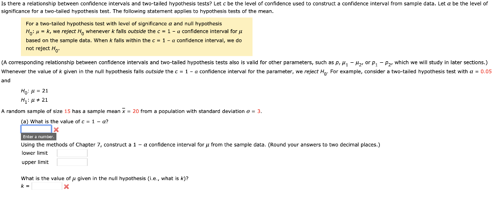 Solved Is There A Relationship Between Confidence Interva Chegg Com