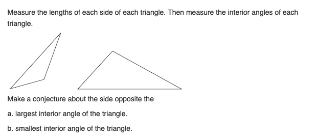 Solved Measure The Lengths Of Each Side Of Each Triangle