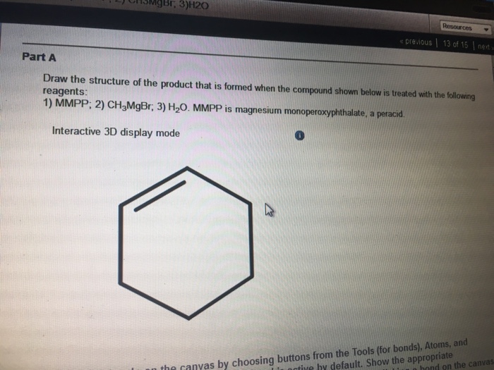 Solved Mgbr 3 H Resources Previous 13 Of 15 Nnt Part A Draw Chegg Com