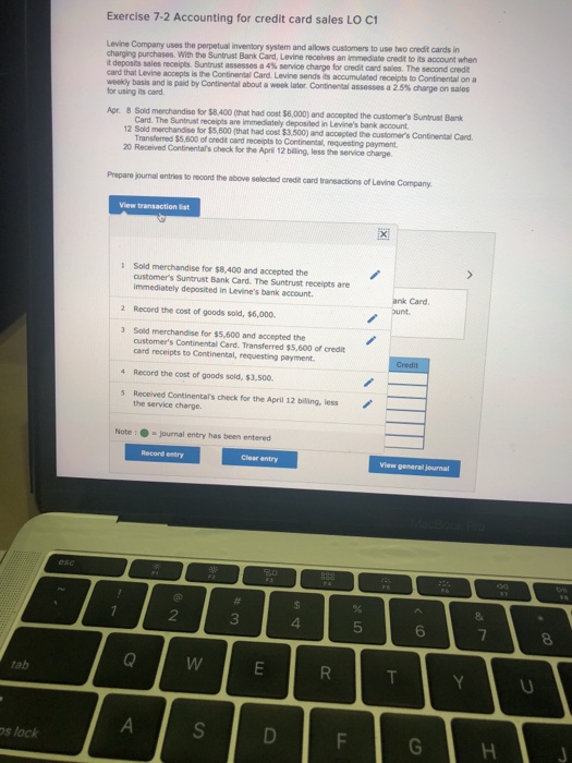 Immediate Credit Card >> Solved Exercise 7 2 Accounting For Credit Card Sales Lo C Immediate Credit Card >> Solved Exercise 7 2 Accounting For Credit Card Sales Lo C