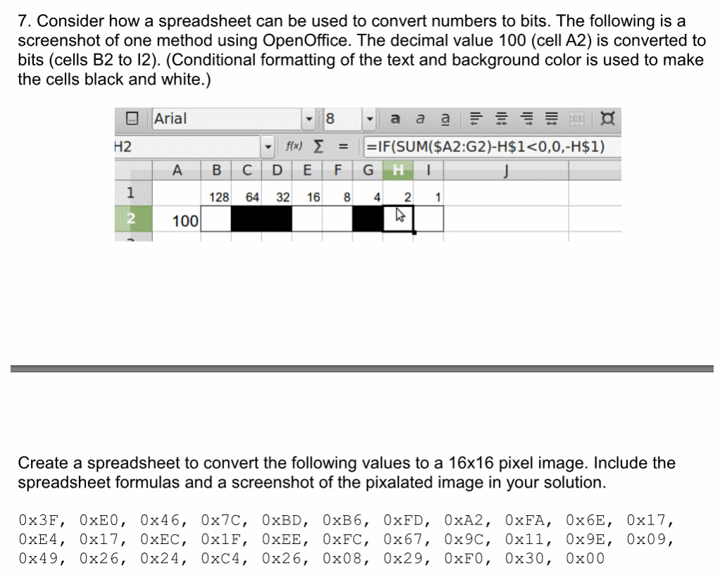 conditional formating with spreadsheet converter