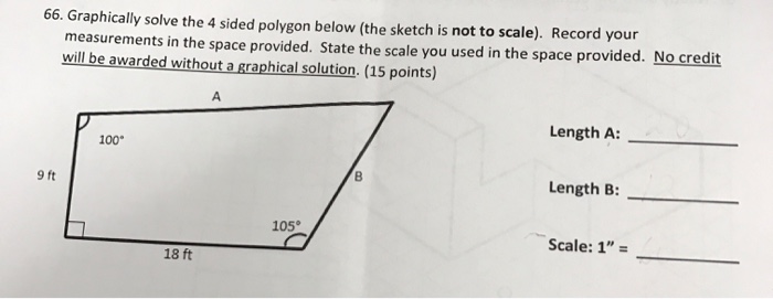 Solved 66 Graphically Solve The 4 Sided Polygon Below T