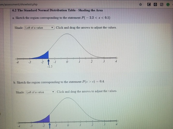 Solved M Assessment Showtest Php 6 2 The Standard Normal Chegg Com