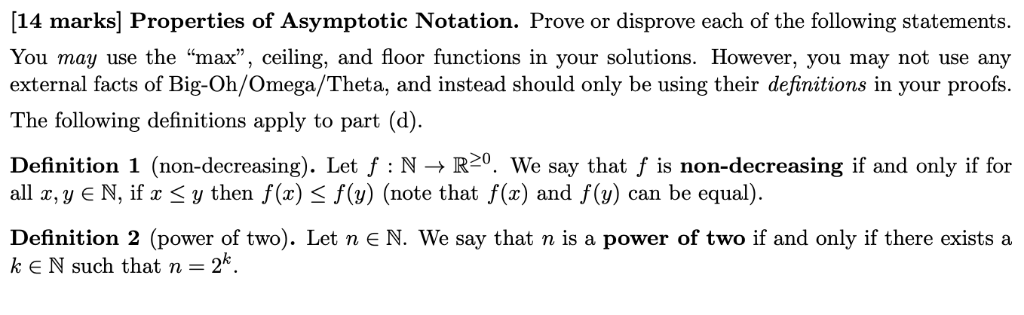 Solved Prove The Following Rigorously And Justify The St