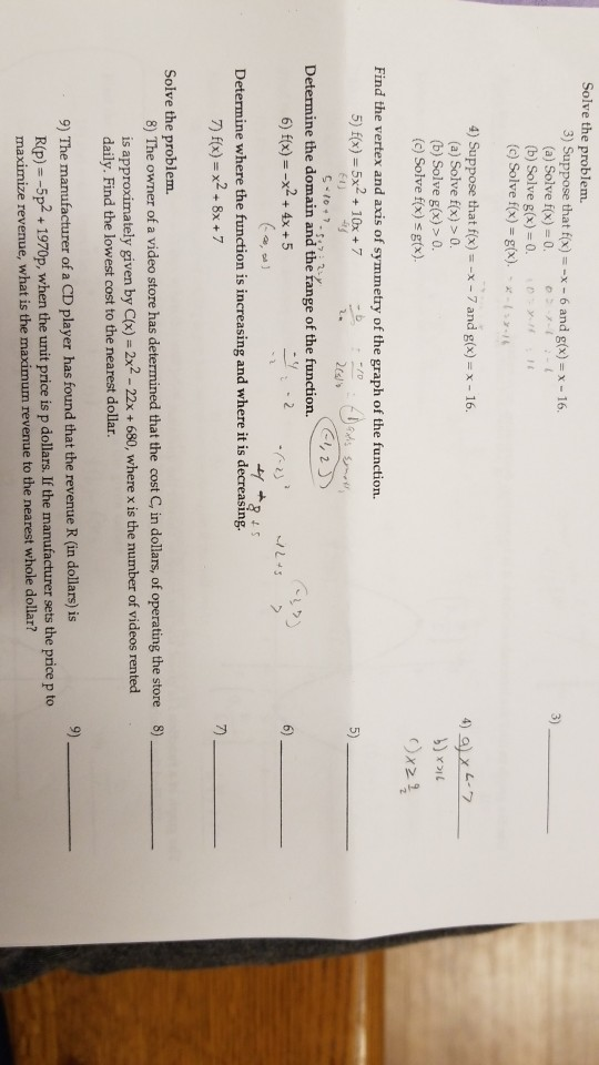 Solve The Problem 3 Suppose That Fx X 6 And G X X Chegg Com