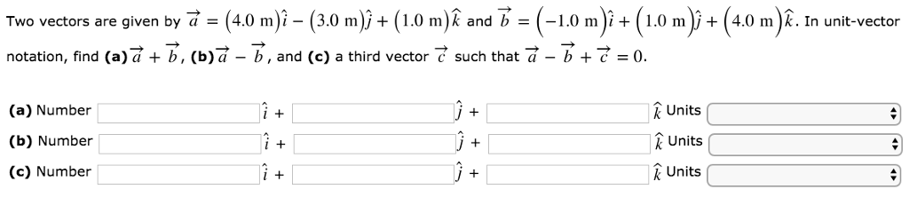 Solved Two Vectors Are Given By A 4 0 M I 3 0 M J Chegg Com