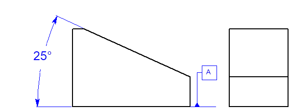 Solved 18 In The Drawing Above Specify An Angularity To Chegg Com