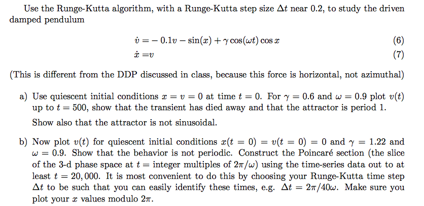 Use The Runge Kutta Algorithm With A Runge Kutta Chegg Com