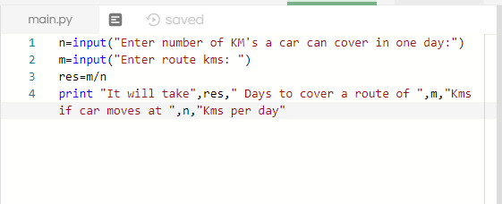 3 Car Cover Distance N Kilometers Per Day Many Days Take Cover Route Length M Kilometers P Q34805704 Answer Streak