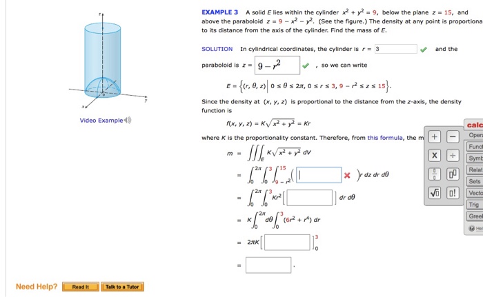 Solved A Solid E Lies Within The Cylinder X 2 Y 2 9 Chegg Com