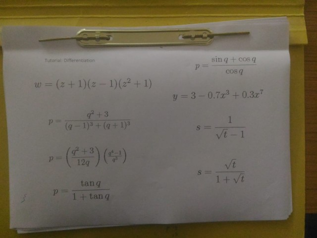 Solved Sin Q Cos Q Cos Q Tutorial Differentiation W 2 Chegg Com