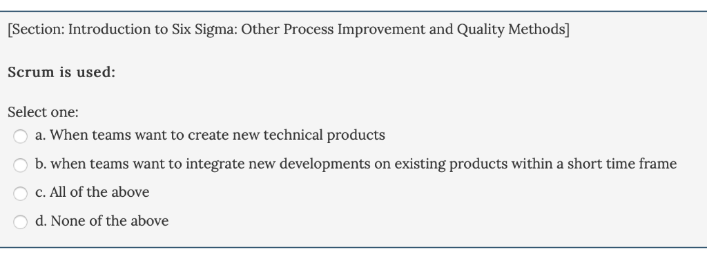 Introduction Of A Six Sigma Project Has