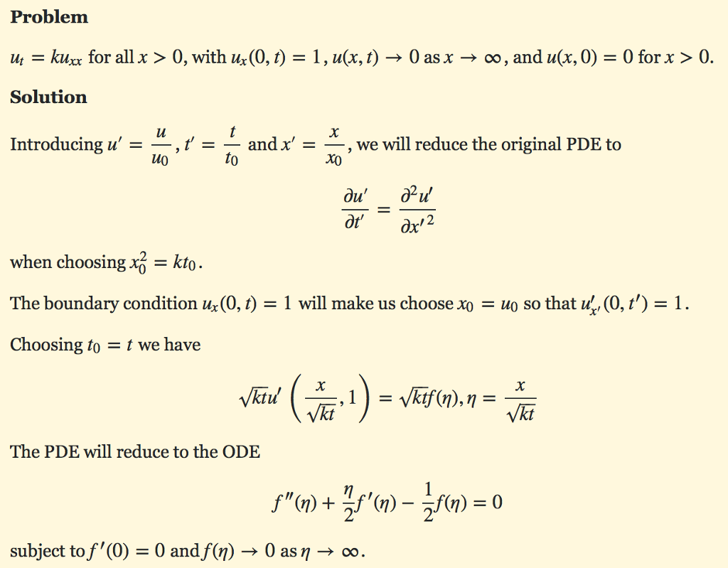 Solved Problem Ut Ku Xx For All X 0 With Ux 0 T 1 Chegg Com