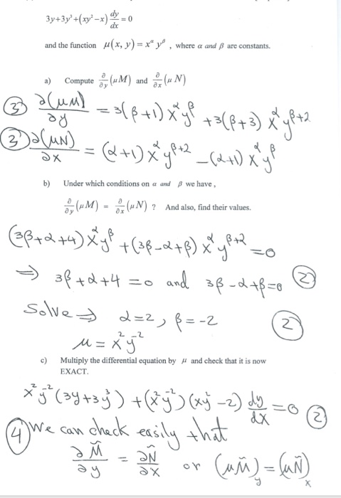 Solved And The Function M X Y X Y Where A And B Are C Chegg Com