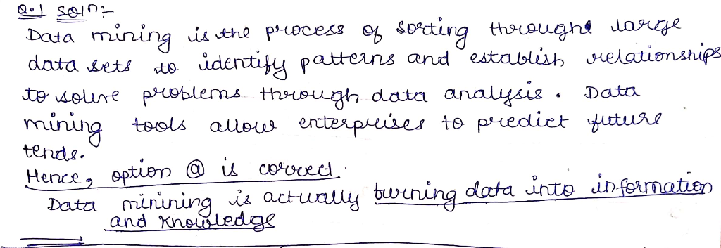 data sets us úderctijy patteins and establsh melatiomships te elure poblem ttuugh data anaugi. Data tends. tool unng Hence 2