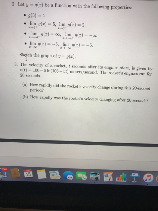 Solved 2 Let Y G X Be A Function With The Following P Chegg Com