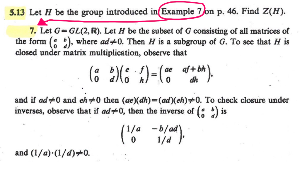 Solved 5 13 Let H Be The Group Introduced In Example N P Chegg Com